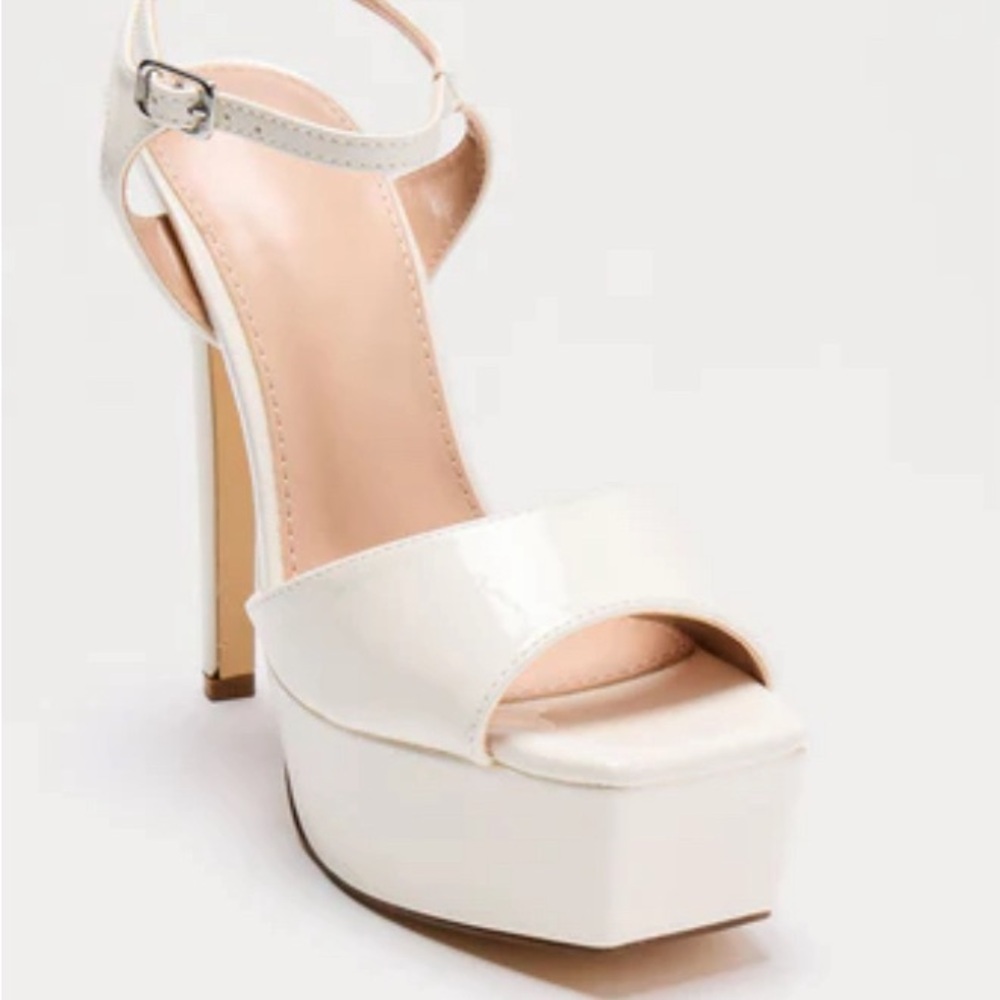 Elegant White Platform Heels